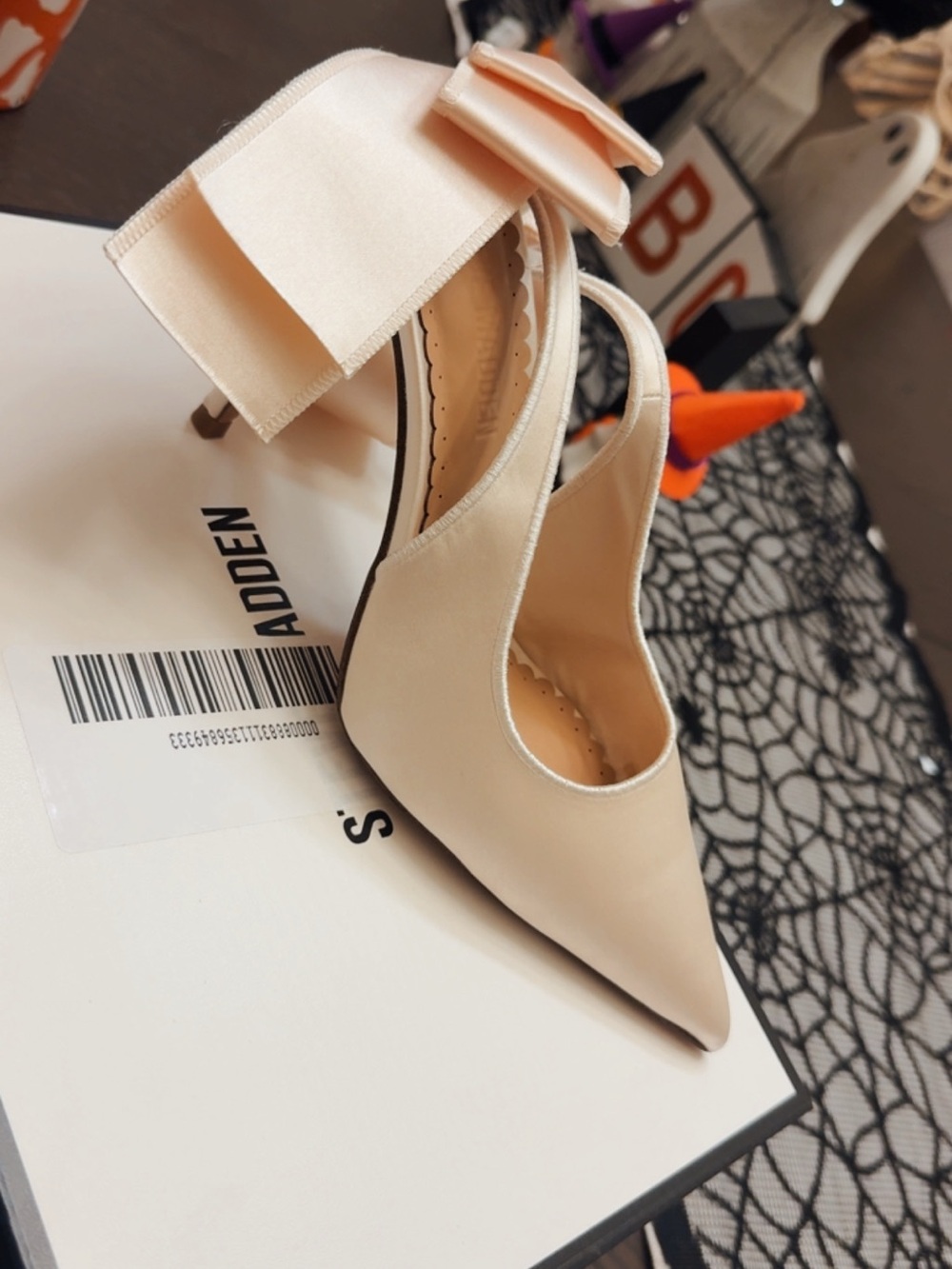 Steve Madden Blush Bow Pointed-Toe Slingback Pumps